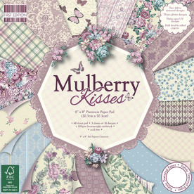 Набір паперу Mulberry Kisses 20х20 см 16 аркушів від First Edition