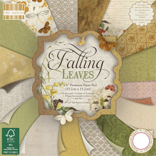 Набор бумаги Falling Leaves 15x15 см 16 листов First Edition