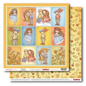 Двусторонняя бумага Мальчик и девочка Мальчик и девочка 30,5х30,5 см от ScrapBerry's