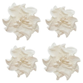 Набор Гардении/кудрявые фиалки 4 шт. белого цвета 4 и 5см от ScrapBerry's