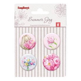 Набор металлических фишек №2 Летняя Радость от ScrapBerry’s