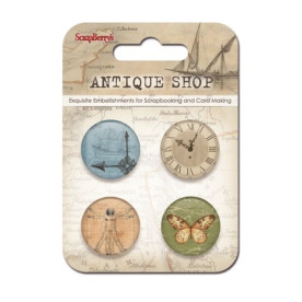 Набір металевих фішок №1 Лавка старожитностей від ScrapBerry's
