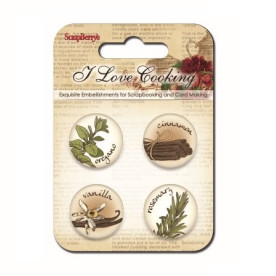 Набор металлических фишек №2 Готовим Дома от ScrapBerry’s