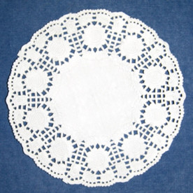 Салфетки ажурные из бумаги односторонней гладкости 50 гр./м.кв 9 см