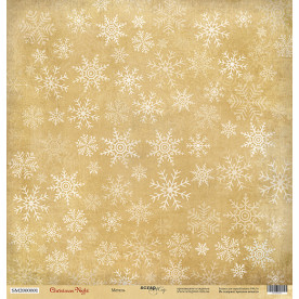 Лист односторонней бумаги Метель 30x30 от Scrapmir