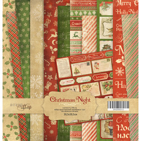 Набір односторонньої паперу Christmas Night 30х30см від Scrapmir