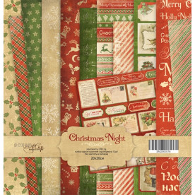 Набор односторонней бумаги, Christmas Night 20х20см, Scrapmir