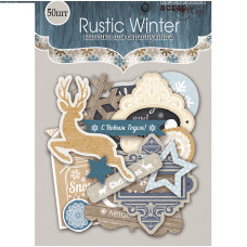 Набор высечек для скрапбукинга Rustic Winter  53шт от Scrapmir