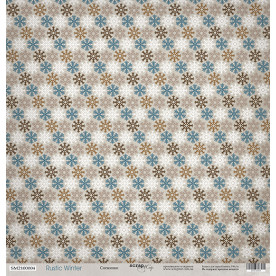 Лист одностороннього паперу Сніжинки 30x30 від Scrapmir