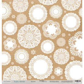 Лист односторонней бумаги Кружева  30x30 от Scrapmir