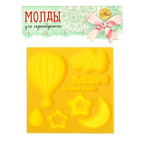 Молд для творчества, Счастье это ты!, 8х8 см, АртУзор