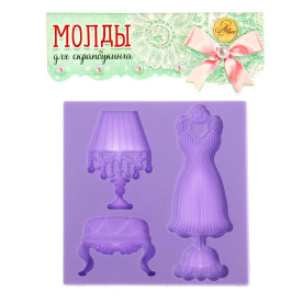 Молд для творчества, Модница, 8х8 см, АртУзор