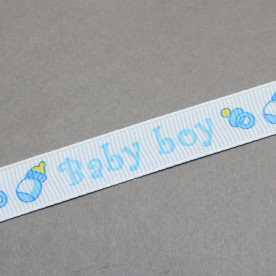 Репсова стрічка Baby Boy 14 мм, 90 см