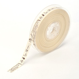 Репсовая лента Детские рисунки 9 мм, 90 см