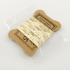 Бавовняна стрічка Будиночки, 15мм, 1,8 м