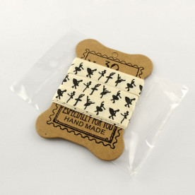 Хлопковая лента Балерины, 15мм, 1,8 м