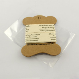 Хлопковая лента Текст 20мм, 1,8 м