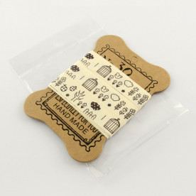 Хлопковая лента В саду, 15мм, 1,8 м