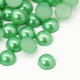 Набор полужемчужин светло-зеленого цвета, 5 мм, 50 шт.