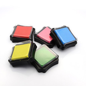 Подушечка с чернилами для штампинга, 62х62 мм,черная , 1 шт.