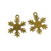 Набор подвесок Снегопад, античное золото, 6 шт.