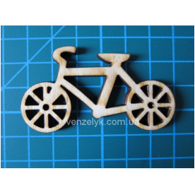 Деревянное украшение Велосипед 38x62 ммот Вензелик