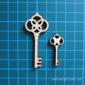 Дерев'яне прикраса Два ключика 58x32 мм від Вензелік