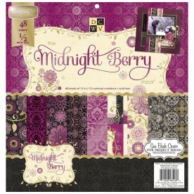 Набір паперу Midnight Berry, 30 * 30 см, 24 листа від DCWV