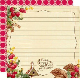 Двусторонняя бумага для скрапбукинга Tweet Tweet от Webster's Pages