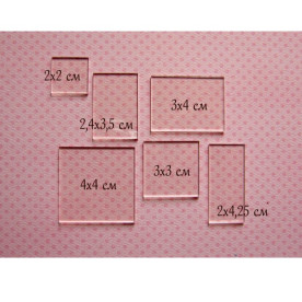 Большой набор стеклышек из акрила, 28 шт.