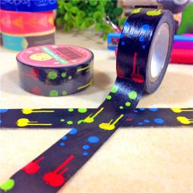 Бумажный скотч Краска, 15 мм, 8 м.