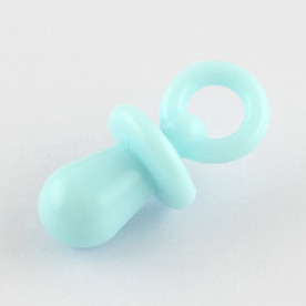 Акриловая подвеска Соска, голубая, 31х15 мм.