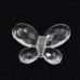 Прозора підвіска Метелик, гранована, пластик, 18х24 мм, 1 шт.