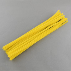 Синельная пушистая проволока, желтый, 30 см, 5 мм