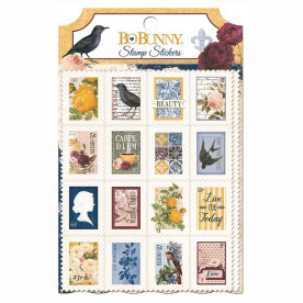 Набор наклеек-марок Rose Cafe, 32 шт, BoBunny