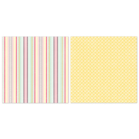 Двосторонній папір Delightful Stripe 30х30 см від Echo Park
