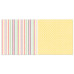 Двусторонняя бумага Delightful Stripe 30х30 см от Echo Park