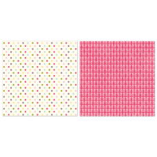Двусторонняя бумага Colored Dots 30х30 см от Echo Park