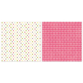 Двосторонній папір Colored Dots 30х30 см від Echo Park