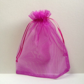 Пакет из органзы, фуксия 14х17 см.