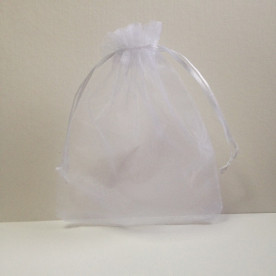 Пакет з органзи, білий 14х17 см.