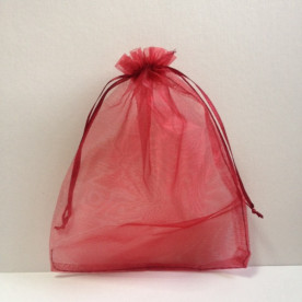 Пакет з органзи, бордовий 14х17 см.