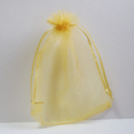 Пакет з органзи, жовтий 14х17 см.