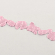 Лента - высечка Детство, розовый, 20 мм, 90 см