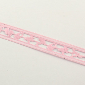 Лента - высечка Для малышки, розовый, 22 мм, 90 см