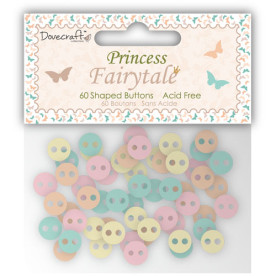 Набор пуговиц Princess Fairytale от Dovecraft, 60 шт.