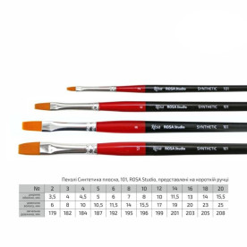 Синтетика плоска, 101, №20, к.р. пензель Rosa Studio