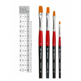 Синтетика плоская, 102, №18, д.р. кисть, Rosa Studio