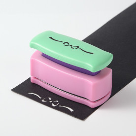 Дирокол бордюрний, візерунок 02, бантик, 27x68x40 мм