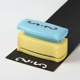 Дирокол бордюрний, візерунок 04, квіти, 27x68x40 мм